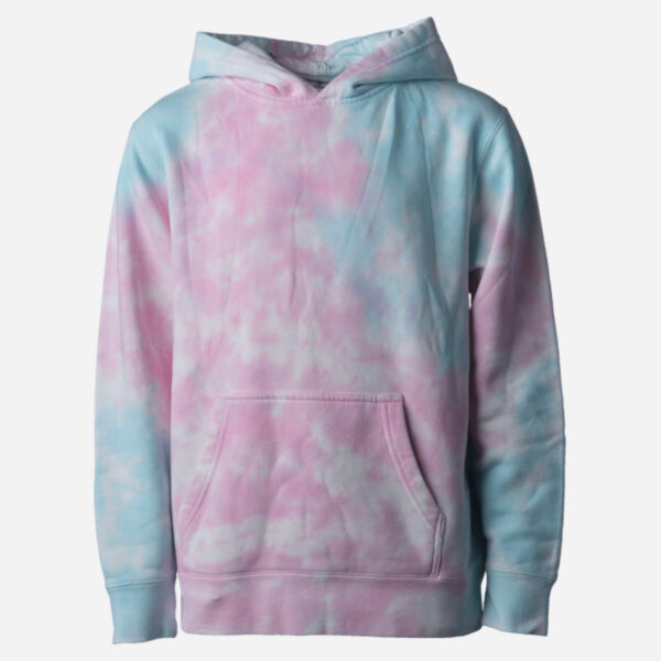 Youth Midweight Tie-Dyed Hooded Sweatshirt Thumbnail