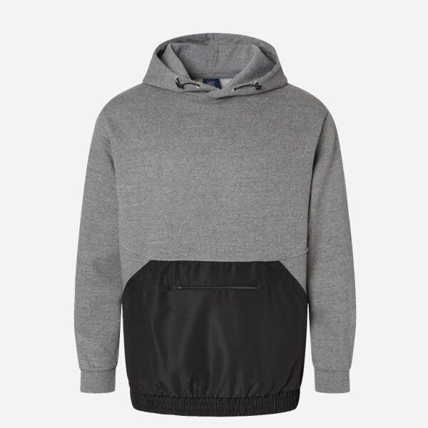 Unisex Mixed Media Hooded Sweatshirt Thumbnail