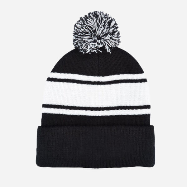 Knit Beanie With Pom Pom Thumbnail