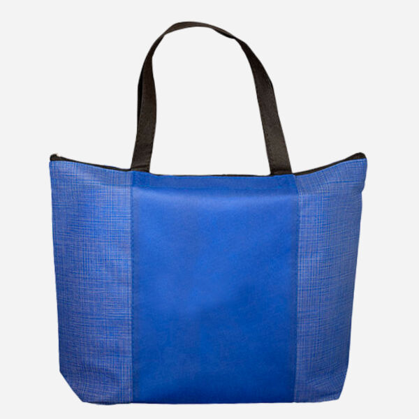 Tonal Non-Woven Zipper Trade Show Tote Bag Thumbnail