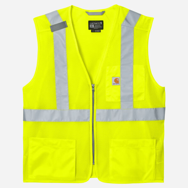 Ansi Class 2 Mesh Zip Front Vest Thumbnail