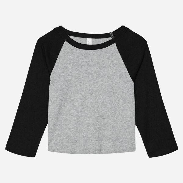 Women's Micro Rib 3/4 Raglan Baby Tee Thumbnail