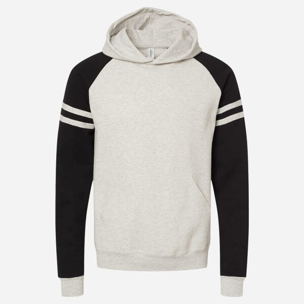 Unisex NuBlend ® Varsity Colorblock Hooded Sweatshirt Thumbnail