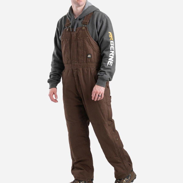Men's Heartland Insulated Washed Duck Bib Overall Thumbnail