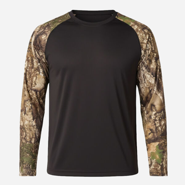 Unisex Realtree® Performance Colorblocked Long Sleeve T-Shirt Thumbnail
