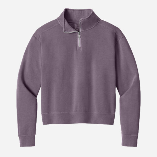 Women's Mid Length 1/4 Zip Sweatshirt Thumbnail