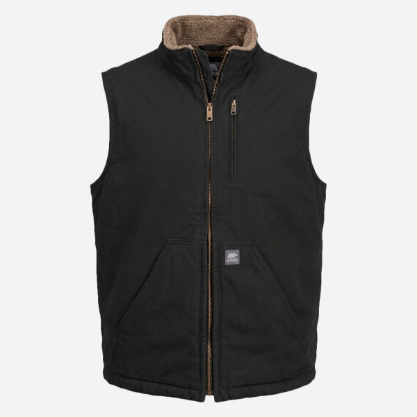 Men's Heartland Sherpa-Lined Washed Duck Vest Thumbnail