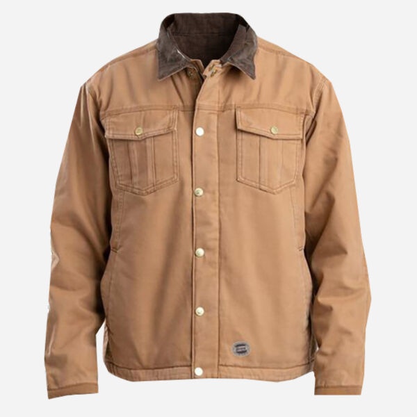 Men's Vintage Washed Sherpa-Lined Work Jacket Thumbnail