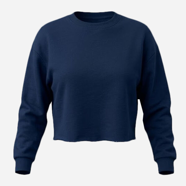Women's USA Made Cropped Crewneck Sweatshirt Thumbnail