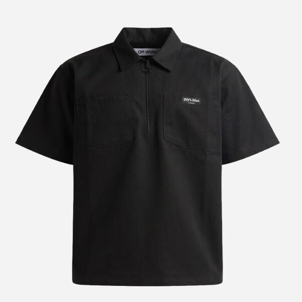 Unisex Work Heavyweight Quarter-Zip Short Sleeve Shirt Thumbnail