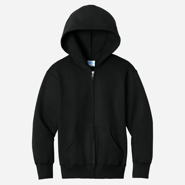 Youth Core Fleece Full Zip Hooded Sweatshirt Thumbnail