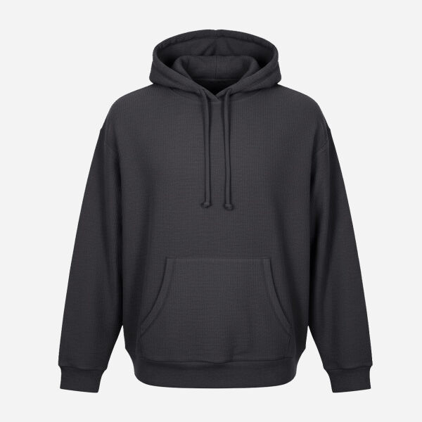 Unisex Corded Pullover Hooded Sweatshirt Thumbnail