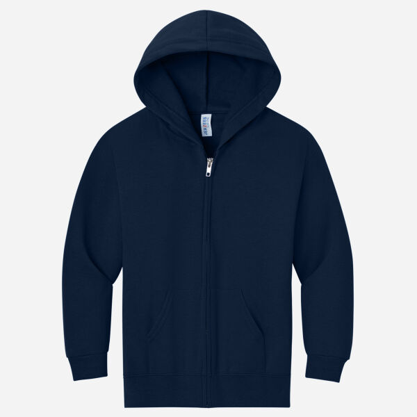 Youth NuBlend ® Full Zip Hooded Sweatshirt Thumbnail