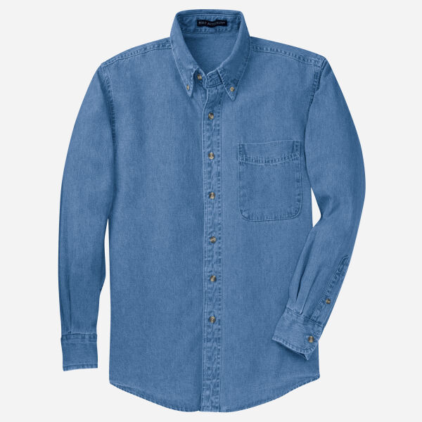 Tall Long Sleeve Denim Shirt Thumbnail