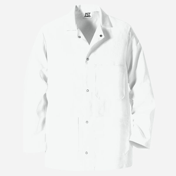 Gripper Front Short Butcher Coat Thumbnail