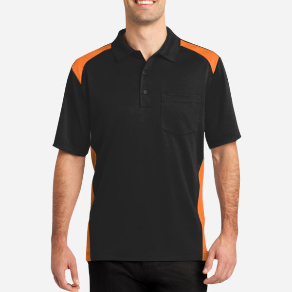 Select Snag Proof Two Way Colorblock Pocket Polo Thumbnail