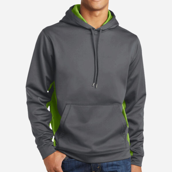 Sport Wick ® CamoHex Fleece Colorblock Hooded Pullover Thumbnail
