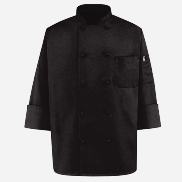 Black Knot Button Chef Coat Thumbnail