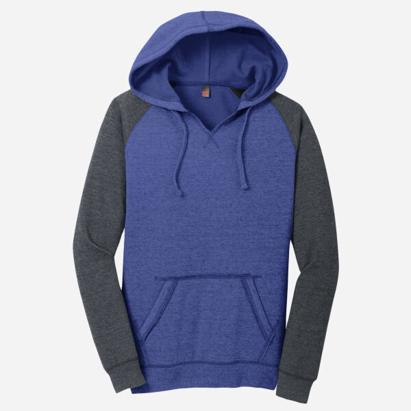 Women's Lightweight Fleece Raglan Hoodie Thumbnail
