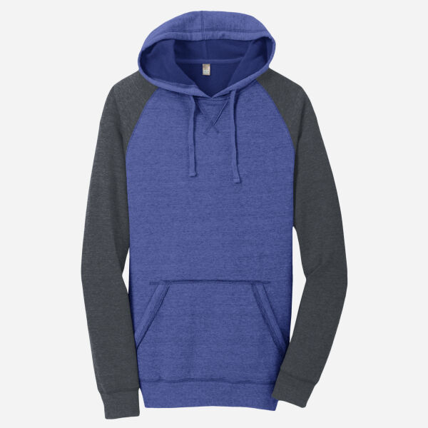 Young Mens Lightweight Fleece Raglan Hoodie Thumbnail