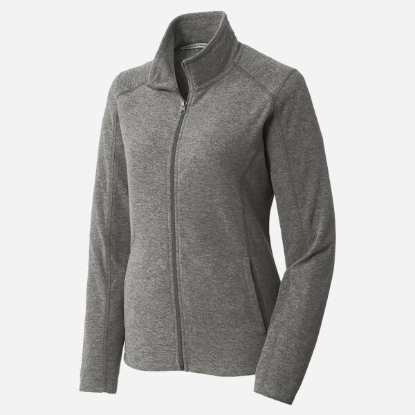 Women's Heather Microfleece Full Zip Jacket Thumbnail