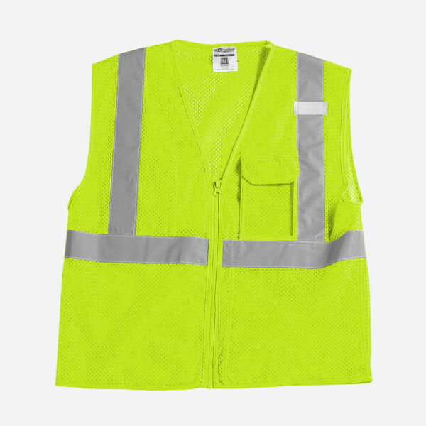 Unisex Clear ID Vest with Zipper Closure Thumbnail