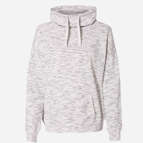 Women’s Mélange Fleece Cowl Neck Sweatshirt Thumbnail