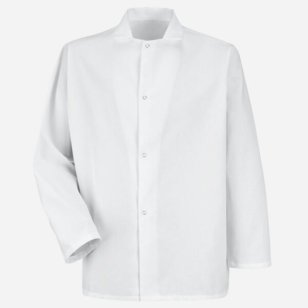 Men's Gripper-Front Short Butcher Coat Thumbnail