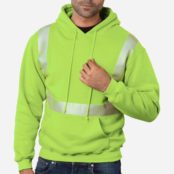Unisex USA-Made High Visibility Hooded Sweatshirt Thumbnail