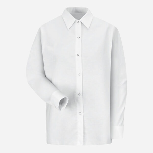 Women's Long Sleeve Specialized Pocketless Poplin Work Shirt Thumbnail