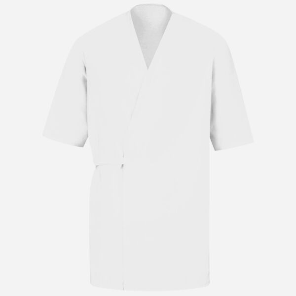 Men's Collarless Poplin Butcher Wrap Thumbnail