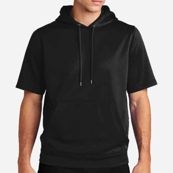 Sport Wick ® Fleece Short Sleeve Hooded Pullover Thumbnail