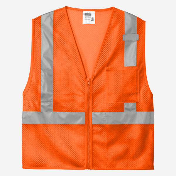 Ansi 107 Class 2 Mesh Zippered Vest Thumbnail