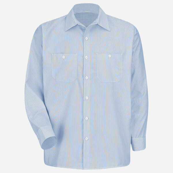 Men's Tall Industrial Stripe Work Shirt Thumbnail