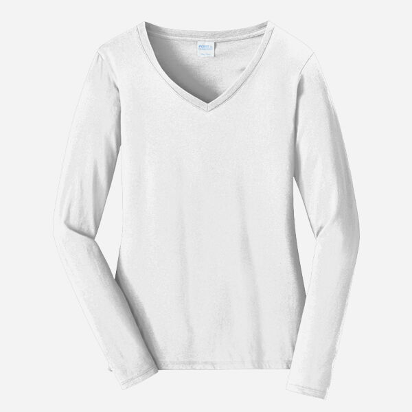 Women's Long Sleeve Fan Favorite V Neck Tee Thumbnail